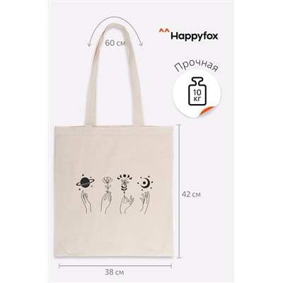 Эко-сумка шоппер Happy Fox Home