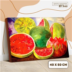Картина по номерам на холсте с подрамником «Да здраствует жизнь» Фрида Кало 40х50 см