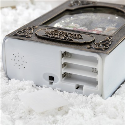 Светодиодная фигура «Книга со снеговиками» 16 × 21 × 8 см, пластик, батарейки ААх3 (не в комплекте), USB, свечение тёплое белое
