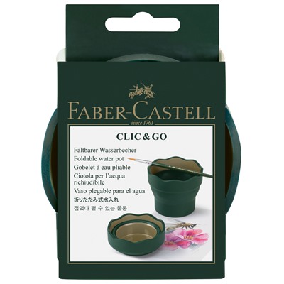 Стакан для воды Faber-Castell "Clic&Go", складной,