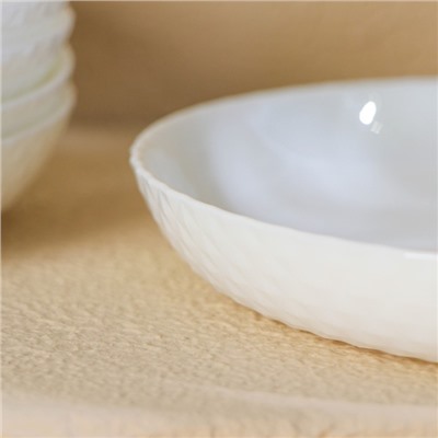Набор десертных тарелок Luminarc DIWALI PRECIOUS, d=19 см, стеклокерамика, 6 шт, цвет белый