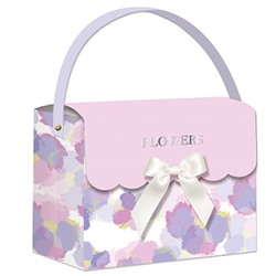 Пакет подарочный «Flower bag», purple (24.5*19.5*9.5)