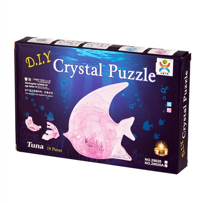 Yuxin 3D-Пазл "Рыбка" Голубая Crystal Puzzle