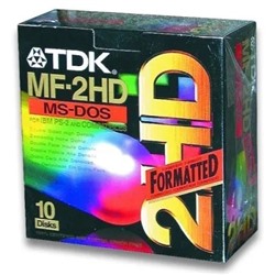 Дискета 3.5, 1.44 мб, TDK MF-2HD-PL 2HD, 10 шт