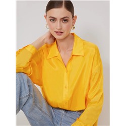Рубашка однотонная  цвет: Желтый B2794/ceboid | купить в интернет-магазине женской одежды EMKA