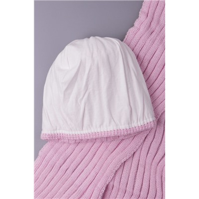 Комплект шапка с шарфом для девочки Русбубон