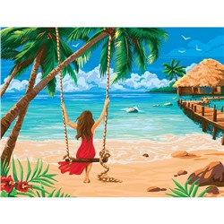 Картина по номерам на холсте с подрамником «Райский уголок», 40х30 см