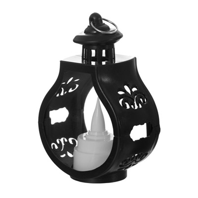 Ночник "Застывшая свеча" 3хLR1130 черный 5х7,5х12 см