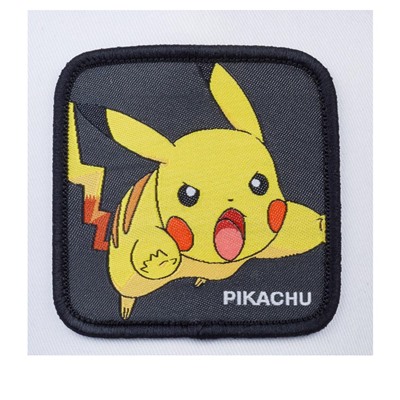 Бейсболка с сеточкой CAPSLAB арт. CL/PKM2/3/PIK5 Junior Pokemon Pikachu (белый / черный)