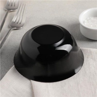 Салатник стеклокерамический Carine Noir Uni, 300 мл, d=12 см, цвет чёрный