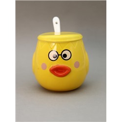 Кружка «Cutie duckling, glasses», yellow