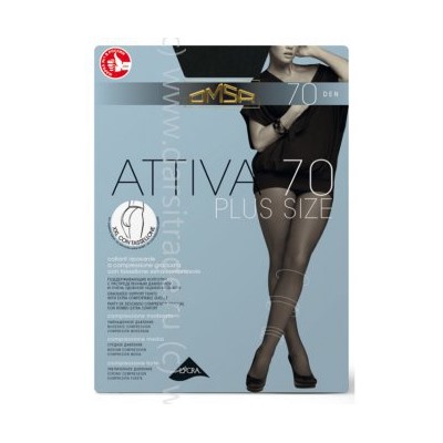 Колготки женские Attiva 70 XXL Plus Size Дроп Omsa