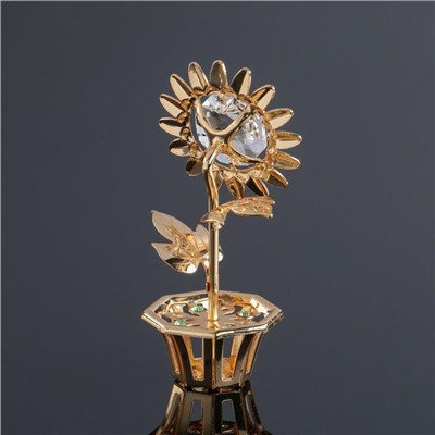 Сувенир «Цветочек", с кристаллами