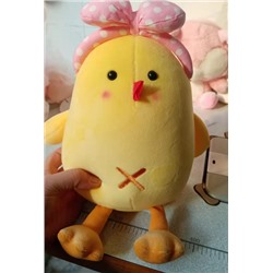 Мягкая игрушка "Chick bow", yellow, 20 см