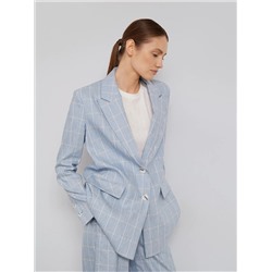 Жакет прямого кроя  цвет: Голубой ML696/carlie | купить в интернет-магазине женской одежды EMKA