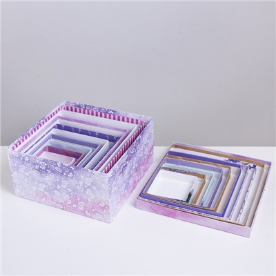 Набор подарочных коробок 10 в 1 «Прованс», 10.2 × 10.2 × 6–28.2 × 28.2 × 15 см