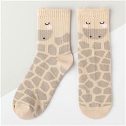 Носки детские KAFTAN «Жираф», размер 14-16, цвет бежевый