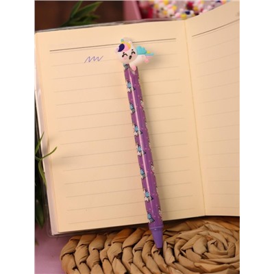 Ручка пиши-стирай "Cute unicorn", purple