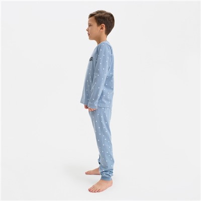Пижама детская для мальчика KAFTAN Brother, р.30 (98-104), серо-голубой