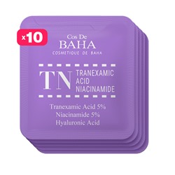 COS DE BAHA НАБОР ПРОБНИКОВ Сыворотка для лица осветляющая ТРАНЕКСАМОВАЯ КИСЛОТА / НИАЦИНАМИД Cos De Baha TN serum, 1,5 х 10 шт.