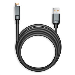 Цена за 3 шт. Кабель Smartbuy Bold, USB - Lightning, для Apple, экстрапрочный, 3A output, оплетка TPE, 1м, черный