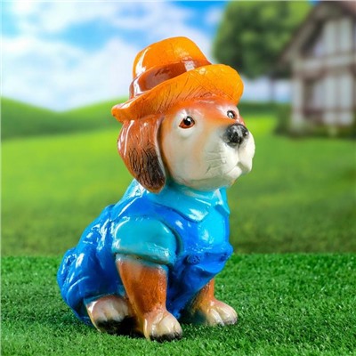 Садовая фигура "Собака в шляпе"