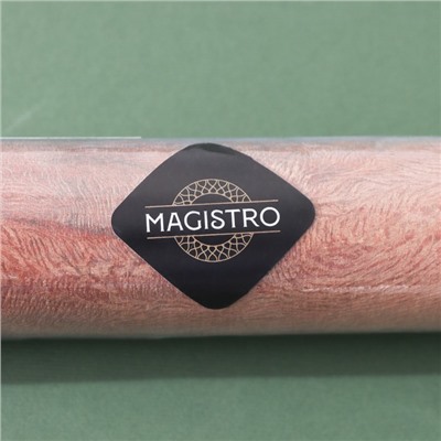 Скалка деревянная вращающаяся Magistro, 43×4 см, фигурные ручки, акация