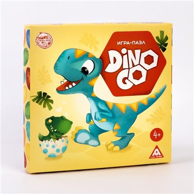 Настольная игра-пазлы «Dino Go», 61 тайл, 4+