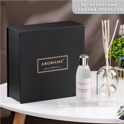 Диффузор ароматический в подарочной упаковке "Aromame", аргентинский сладкий апельсин,120 мл   10100