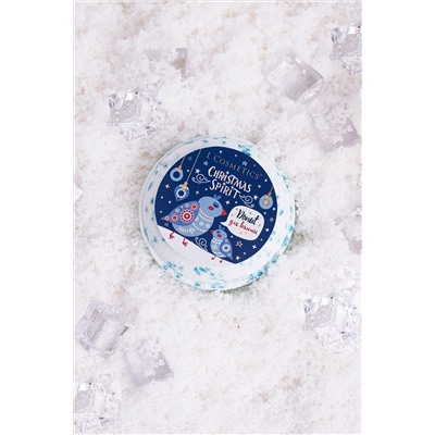 Бурлящий пончик для ванны новогодней серии Christmas Spirit “Donut Blue Crystal” от бренда L'Cosmetics