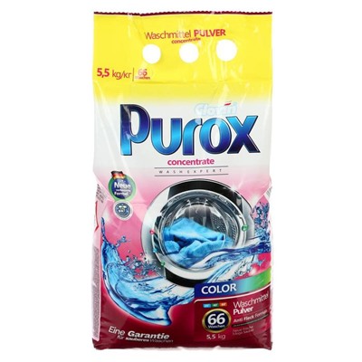 Стиральный порошок Purox Color, универсальный, 5.5 кг