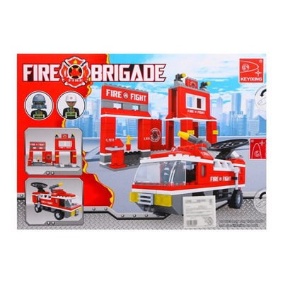 Конструктор Пожарная бригада «Станция», 309 деталей