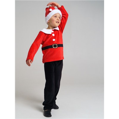 Карнавальный костюм Санта Клауса для мальчика: лонгслив, брюки, шапка