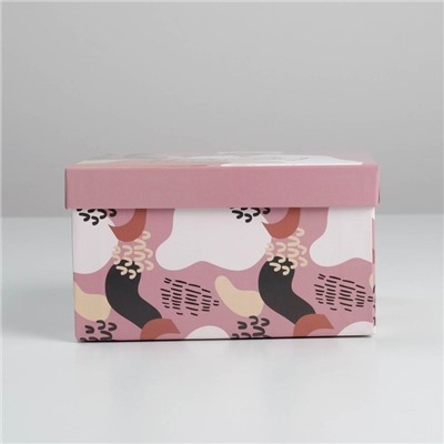 Коробка подарочная квадратная «Girl», 18 × 18 × 9.5 см