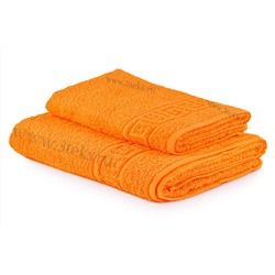 Полотенце махровое гладкокрашеное (Оранжевый)