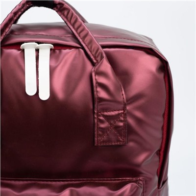 Рюкзак-сумка, отдел на молнии, наружный карман, цвет бордовый