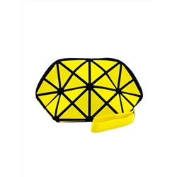 КИТАЙ. COSMETIC BAG - РОМБОВИДНАЯ КОСМЕТИЧКА ПЕНАЛ ЖЕЛТАЯ COSMETIC BAG YELLOW, 1 ШТ.