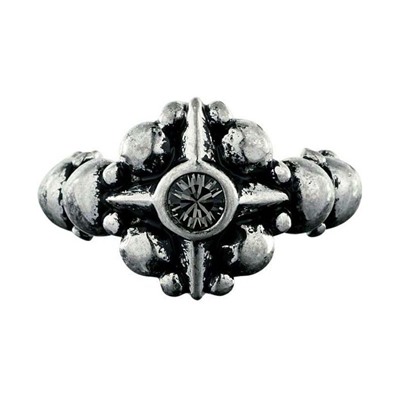 Кольцо ZACARI Античное Серебро Серый