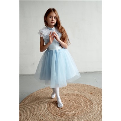 А22-4 Платье для девочки МУЗА  голубой