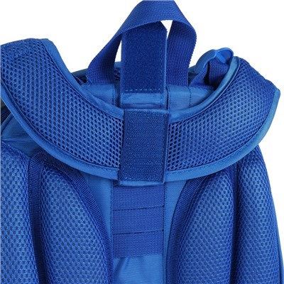 Рюкзак каркасный Hatber Ergonomic "В тренде" 37 х 29 х 17 см, для девочки, синий