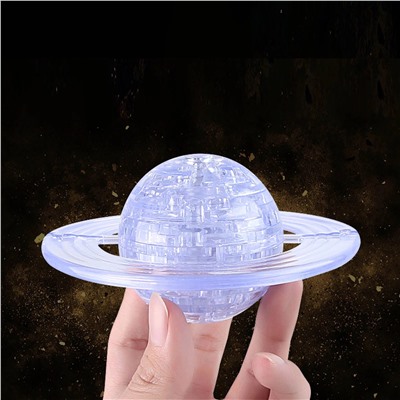 Yuxin 3D-Пазл "Планета Сатурн" Прозрачный Crystal Puzzle