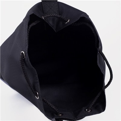 Рюкзак, отдел на стяжке, цвет чёрно-серый