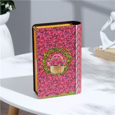 Книга-шкатулка "Корзина роз",19,5х13х4,5 см