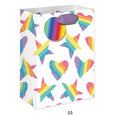 Пакет подарочный «Funny rainbow», purple (32*42*11.5)