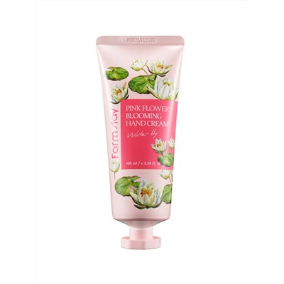 FARMSTAY - КРЕМ ДЛЯ РУК С ЭКСТРАКТОМ ЛЕПЕСТКОВ ВОДЯНОЙ ЛИЛИИ PINK FLOWER BLOOMING HAND CREAM WATER LILY, 100 ML