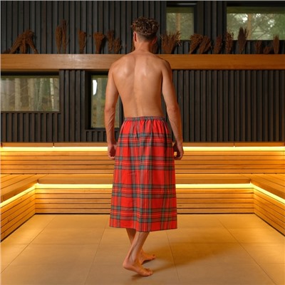 Полотенце для бани "Best man" мужской килт 80х150 см, 100 % хл, вафельное полотно