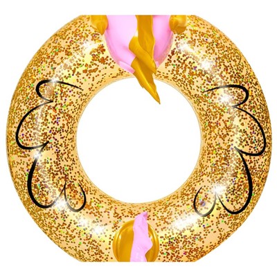 Круг для плавания Glitter Seahorse Swim Ring, 115 х 104 см, 36305