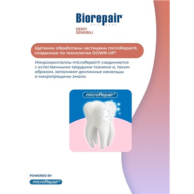 Biorepair CURVE Denti Sensibili / Зубная щетка изогнутая для чувствительных зубов