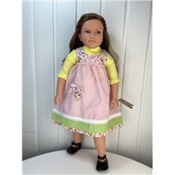 Кукла Ширли, в сарафане, 62 см , арт 9901