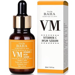 COS DE BAHA Сыворотка для лица осветляющая ВИТАМИН С VM Cos De Baha Vitamin C MSM Serum, 30 мл